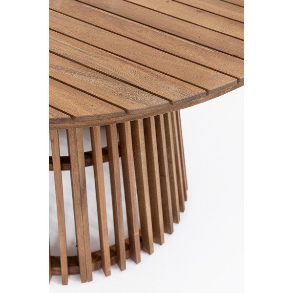 Tavolo da pranzo da giardino rotondo in acacia massiccia ø 120 cm Rodano – Bizzotto-image-4