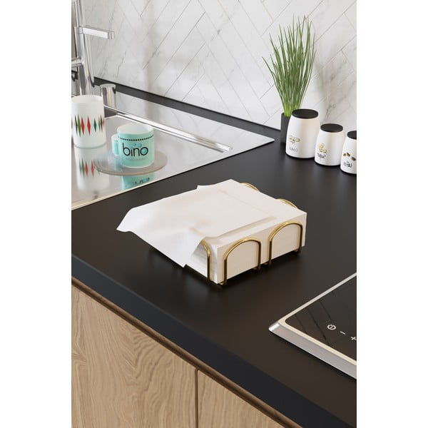 Porta tovaglioli in metallo Kare - Mioli Decor-image-2