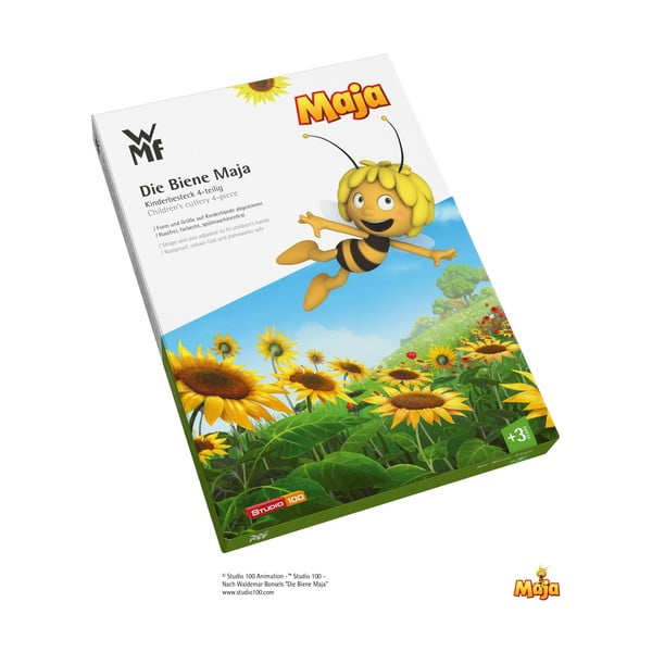 Set di 4 pezzi di posate in acciaio inox Cromargan® Maya the Bee per bambini Biene Maja - WMF-image-1