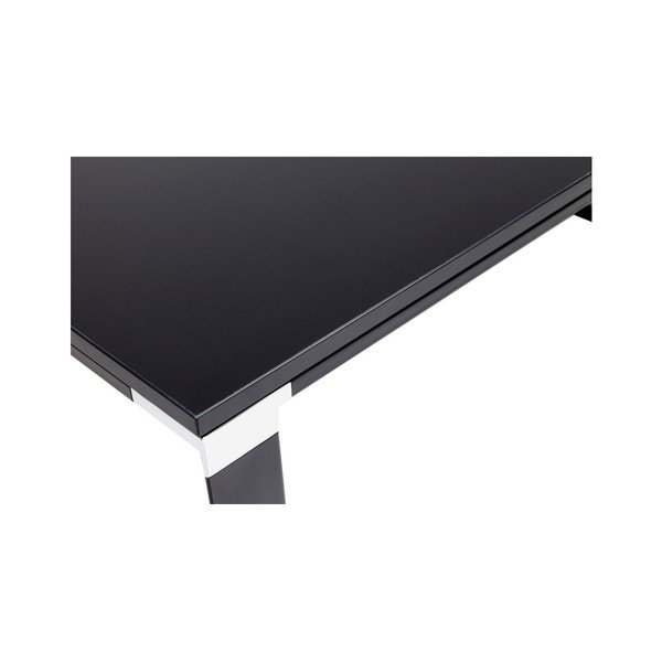 Scrivania nera con piano in legno Warner - Kokoon-image-1