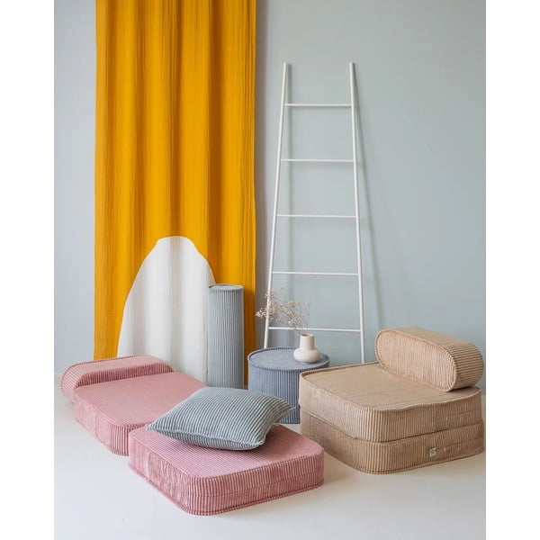 Cuscino per divano da bambini color menta con rivestimento in velluto a coste Block – Wigiwama-image-3