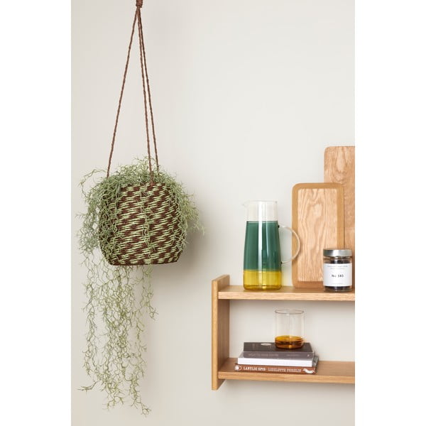 Scaffale a 2 piani in rovere naturale 62 cm Less - Hübsch-image-3