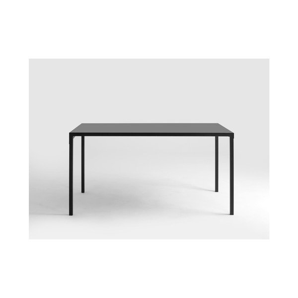 Tavolo da pranzo in metallo nero, 140 x 80 cm Obroos - CustomForm-image-3