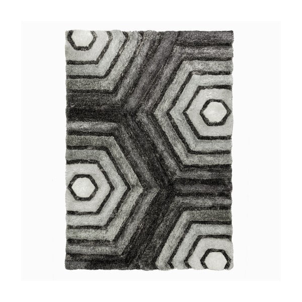 Tappeto grigio Esagono grigio, 80 x 150 cm - Flair Rugs