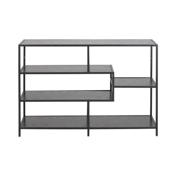 Libreria nera in frassino 114x78 cm Seaford - Actona
