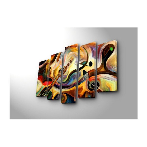 Quadro multiplo Musica astratta, 105 x 70 cm - Wallity-image-1