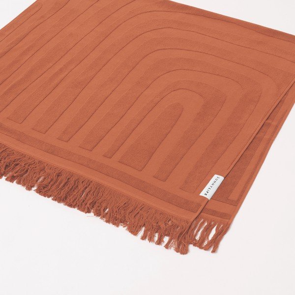 Telo mare in cotone arancione terracotta , 160 x 90 cm Luxe - Sunnylife-image-2