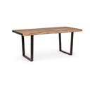 Tavolo da pranzo con piano in acacia 90x180 cm Elmer – Bizzotto