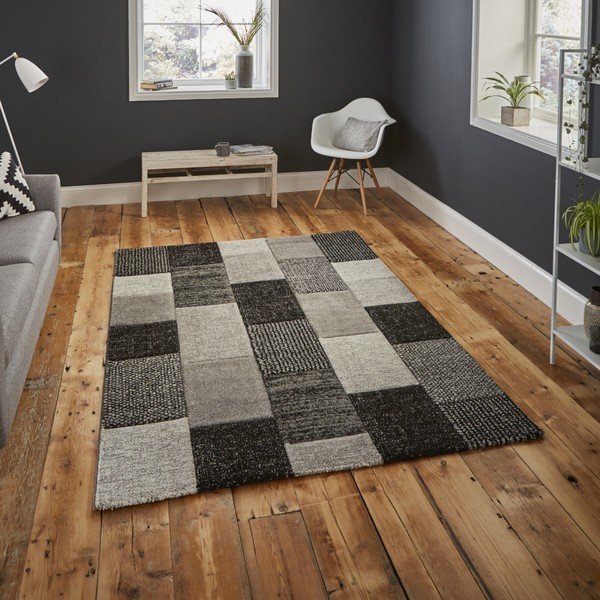 Tappeto grigio Brooklyn, 120 x 170 cm - Think Rugs-image-1
