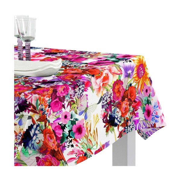 Tovaglia di cotone Basic , 250 x 150 cm Flowery - Happy Friday-image-2