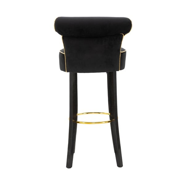 Sgabello da bar in velluto blu 96 cm Luxy - Mauro Ferretti-image-1