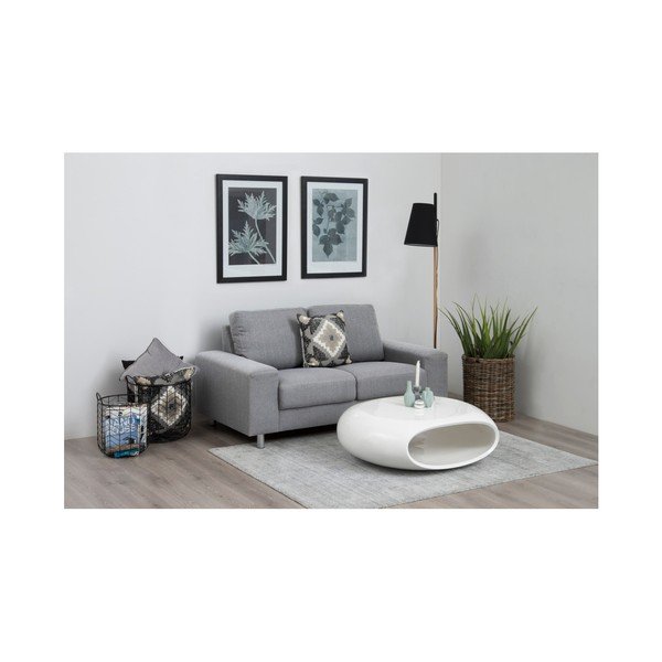 Bílý konferenční stolek Actona Eliptical Coffee Table-image-1