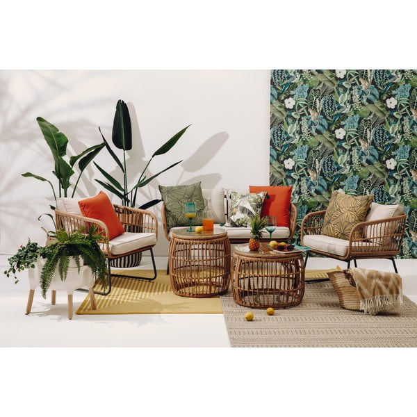 Plaid marrone con contenuto di cotone , 140 x 180 cm Mallorca - Euromant-image-4