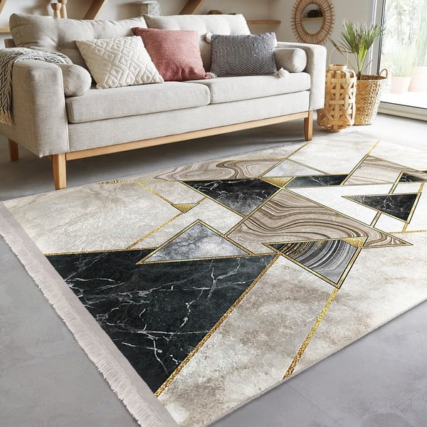 Tappeto beige 160x230 cm - Mila Home-image-1