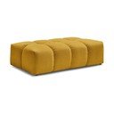 Poggiapiedi color senape con rivestimento in ciniglia Everest – Bobochic Paris