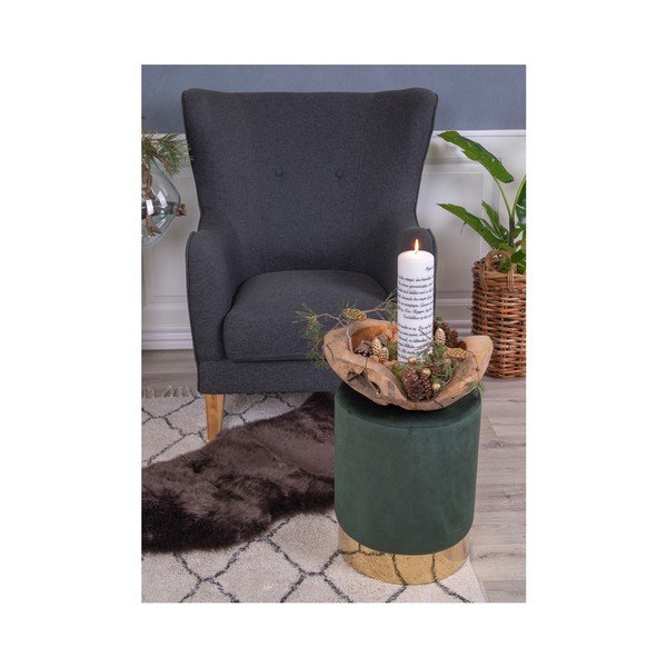 Pouf verde , ø 34 cm Gamby - House Nordic-image-1