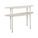 Tavolo consolle grigio in metallo 28x90 cm Riqueza – Leitmotiv