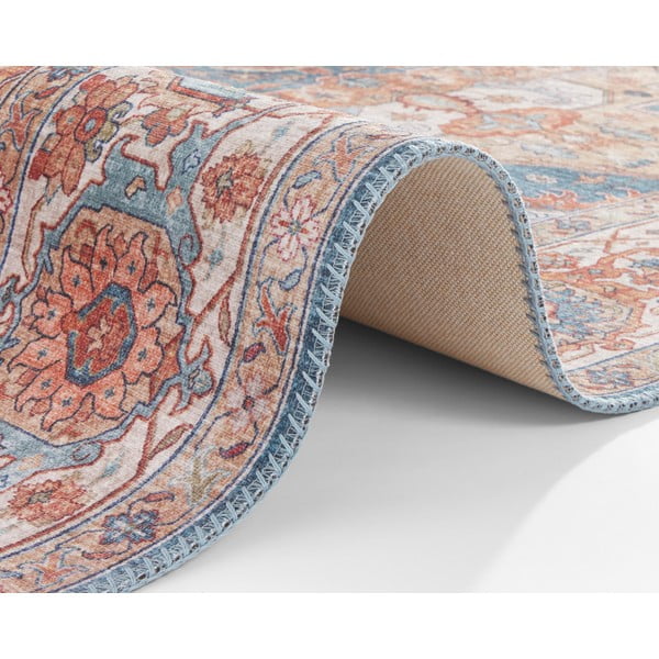 Runner blu e rosso , 80 x 200 cm Sylla - Nouristan-image-4