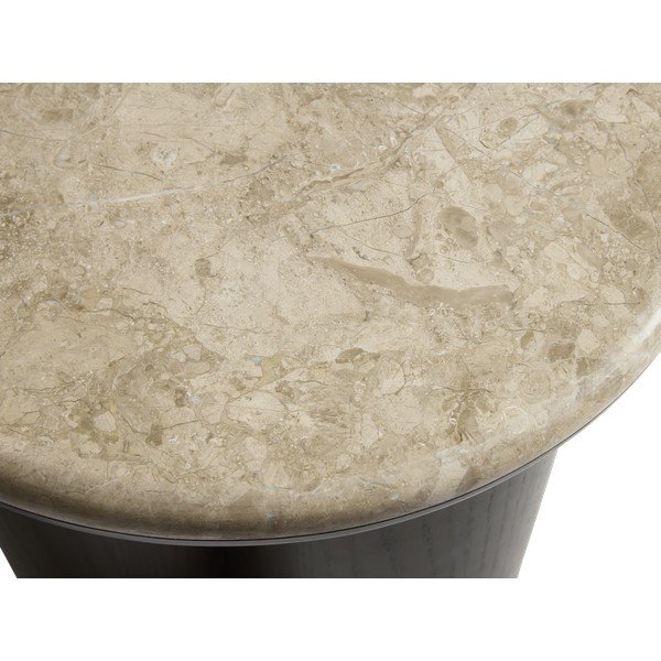 Tavolino rotondo con piano in marmo ø 45 cm Piazze – Unique Furniture-image-2