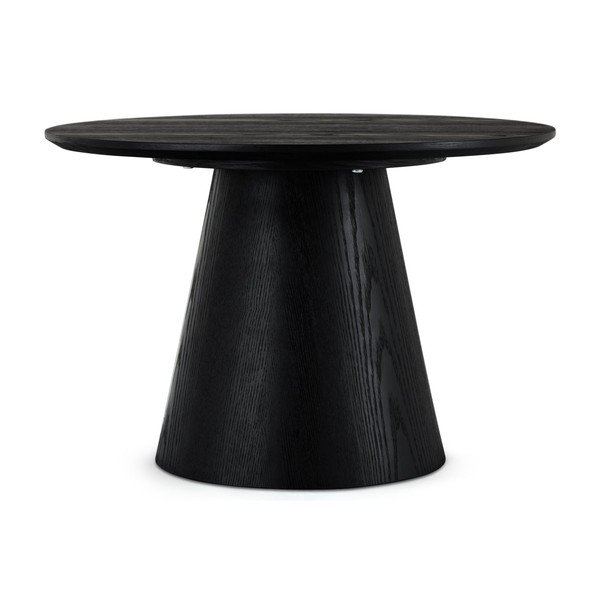 Tavolino nero in rovere ø 60 cm Tango - Furnhouse-image-2