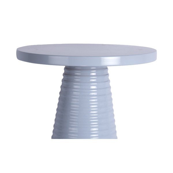 Tavolino rotondo in metallo ø 40 cm Catania Ribbed – Leitmotiv-image-2