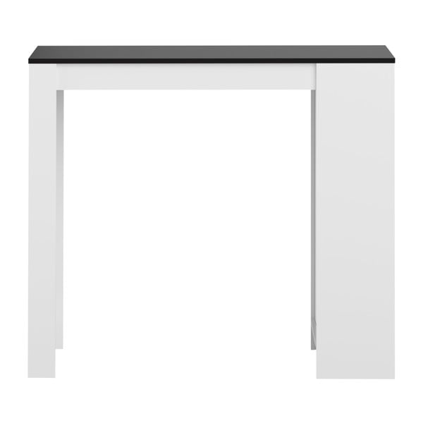 Tavolo da bar bianco con piano nero Aravis - TemaHome-image-4