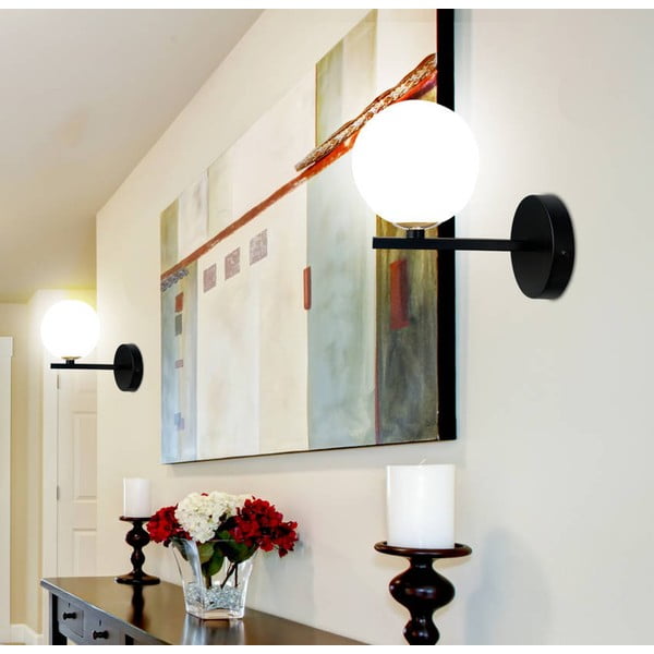 Lampada da parete nera Kama - Candellux Lighting-image-1