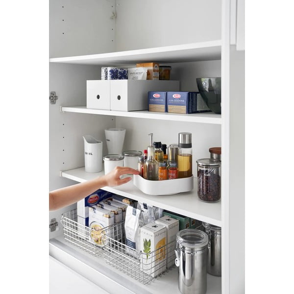 Organizer multifunzione in plastica girevole Tower - YAMAZAKI-image-4