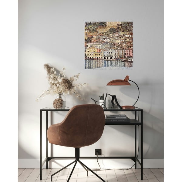 Riproduzione di un dipinto , 60 x 60 cm Gustav Klimt - Malcesine on Lake Garda - Fedkolor-image-1