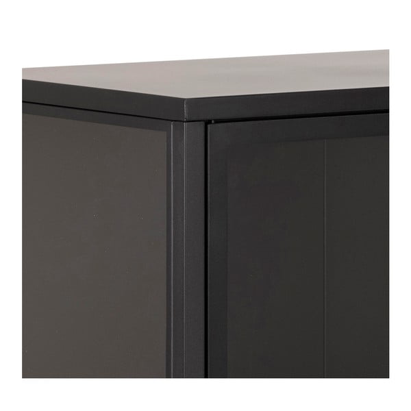 Vetrina in metallo nero 80x99 cm Newcastle - Actona-image-1