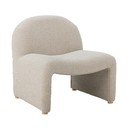 Poltrona color crema in tessuto bouclé Neel - Bloomingville