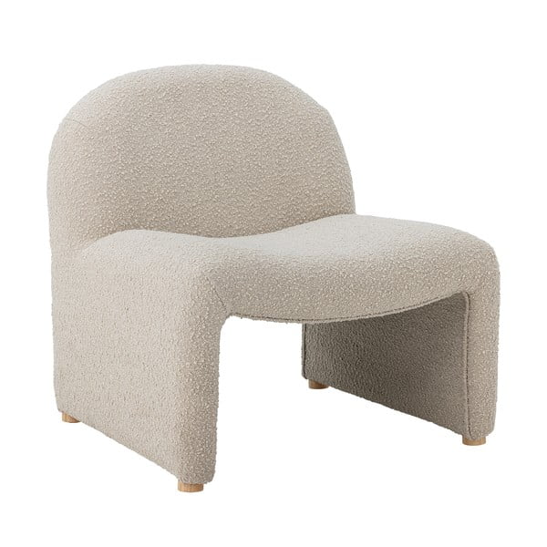 Poltrona color crema in tessuto bouclé Neel - Bloomingville