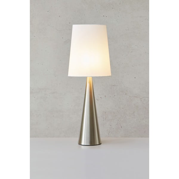 Lampada da tavolo in bianco e argento (altezza 64 cm) Conus - Markslöjd-image-1