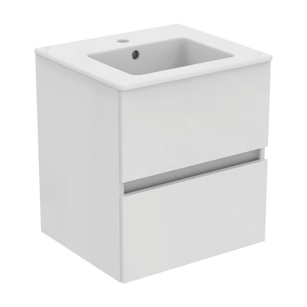 Mobile a sospensione bianco per sottolavabo 50x55 cm Eurovit+ - Ideal Standard-image-2