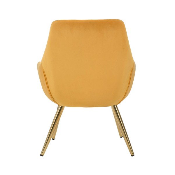 Sedia imbottita arancione con braccioli Poltrona - Mauro Ferretti-image-3