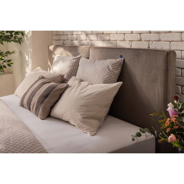 Letto boxspring grigio tortora con contenitore 160x200 cm Elva Bold – Bonami Selection-image-3