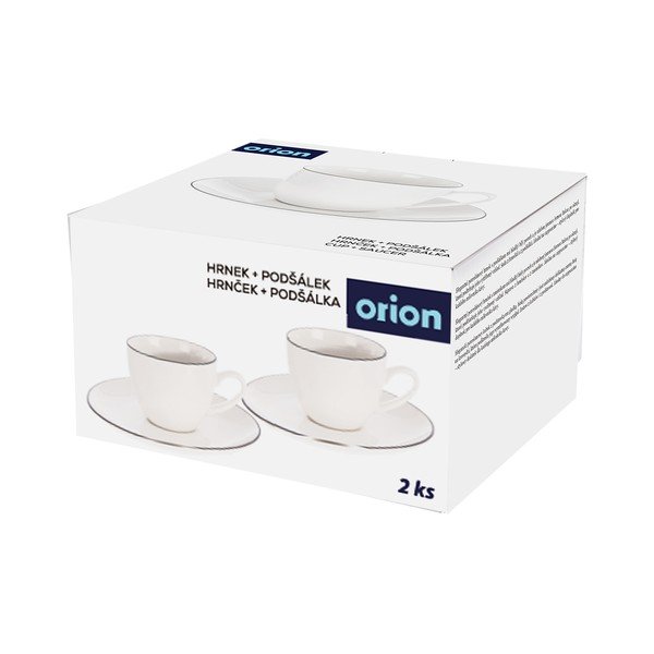 Tazzina per espresso bianca in porcellana 100 ml Decora – Orion-image-3