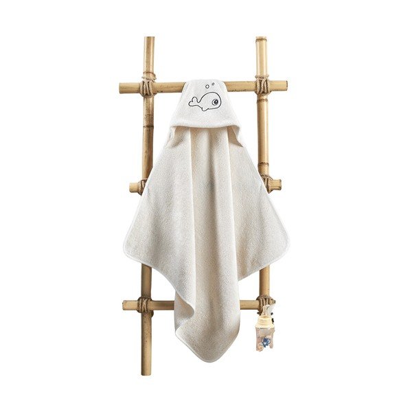 Asciugamano crema con cappuccio 3 pezzi Mila - Mila Home-image-2