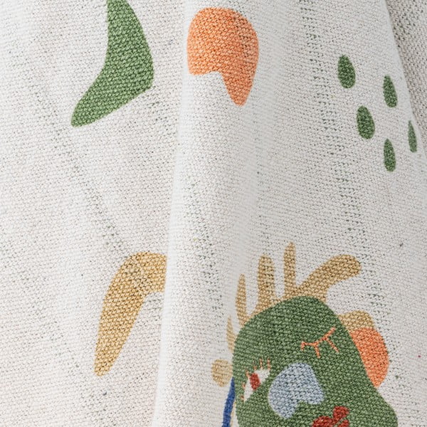 Coperta per bambini color crema in cotone riciclato 130x160 cm Sylvie – Bloomingville Mini-image-3