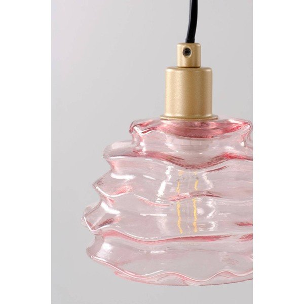 Lampadario rosa in vetro ø 15 cm Fall – Jotex-image-3