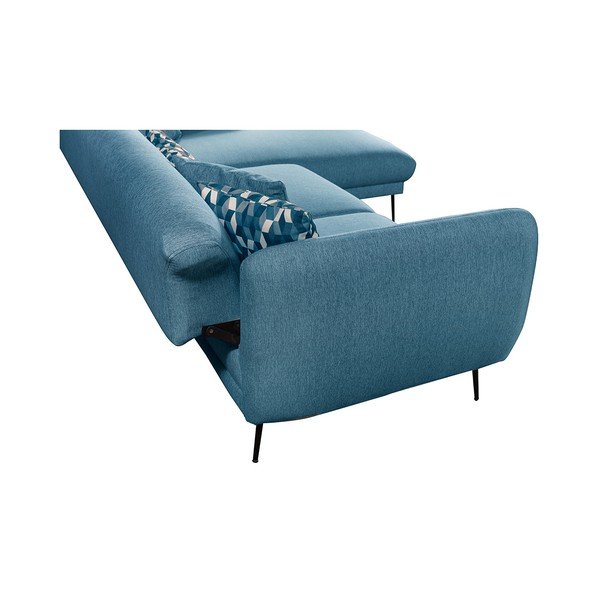 Divano angolare allungabile blu, angolo destro Madrid - Pandia Home-image-3