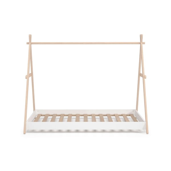 Letto per bambini in legno di pino bianco/naturale 90x200 cm Trufa - Marckeric-image-2