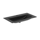 Lavabo nero opaco in ceramica 84x46 cm Silk Black - Ideal Standard