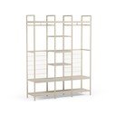 Armadio color crema in acciaio a giorno 140x179,5x40 cm Amara – Marckeric
