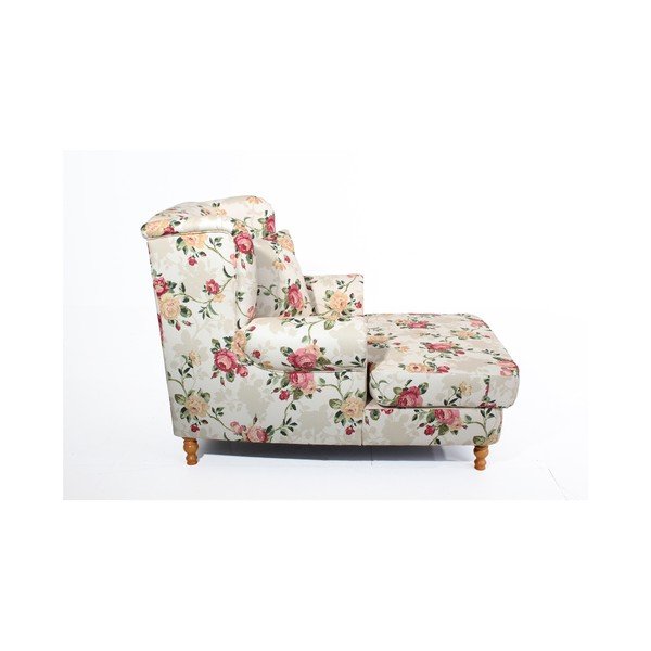 Poltrona Mareille a fiori beige - Max Winzer-image-3