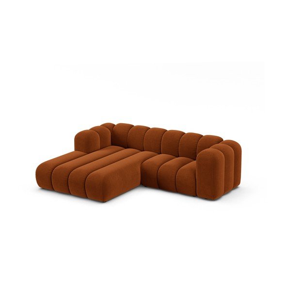 Divano angolare arancione ad angolo sinistro Lupine - Micadoni Home-image-1