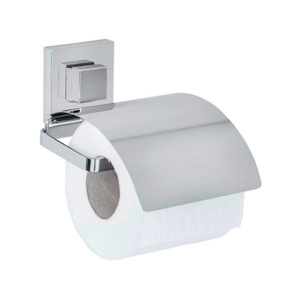 Set di accessori da bagno autoportanti color argento in plastica lucido Quadro - Wenko-image-4