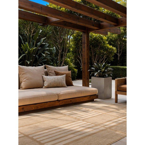 Tappeto da interno/esterno color crema/di colore naturale 200x300 cm Haringey Allington – Ted Baker-image-1