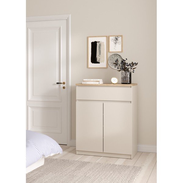 Credenza color crema 80x100x40 cm Naia – Tvilum-image-1