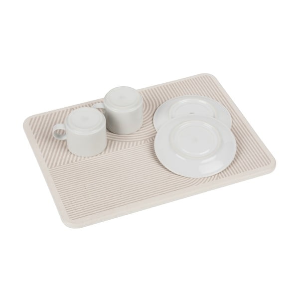 Tappetino scolapiatti beige in diatomite 40x30 cm Damon – Wenko